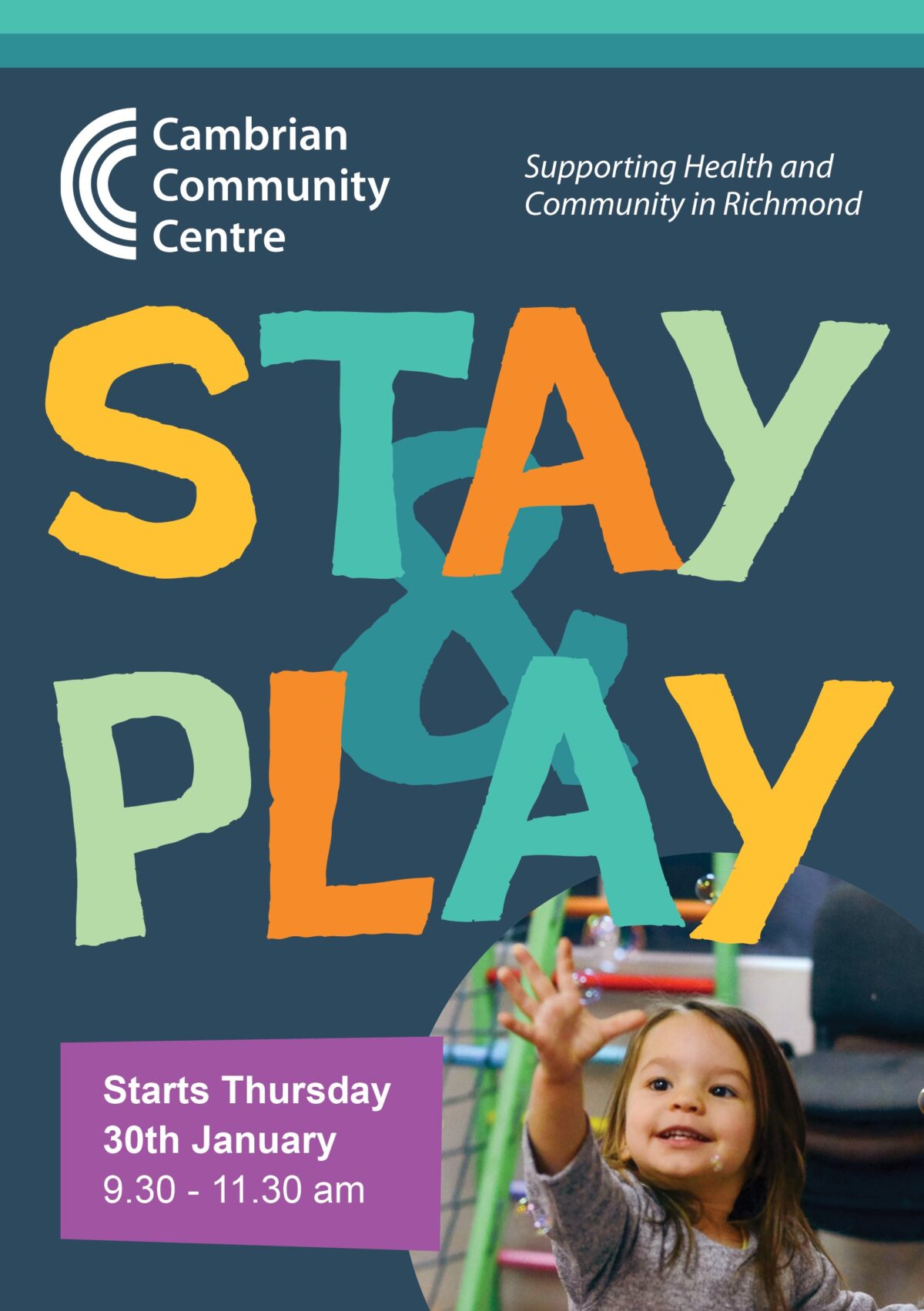 New Stay and Play sessions at the Cambrian Community Centre