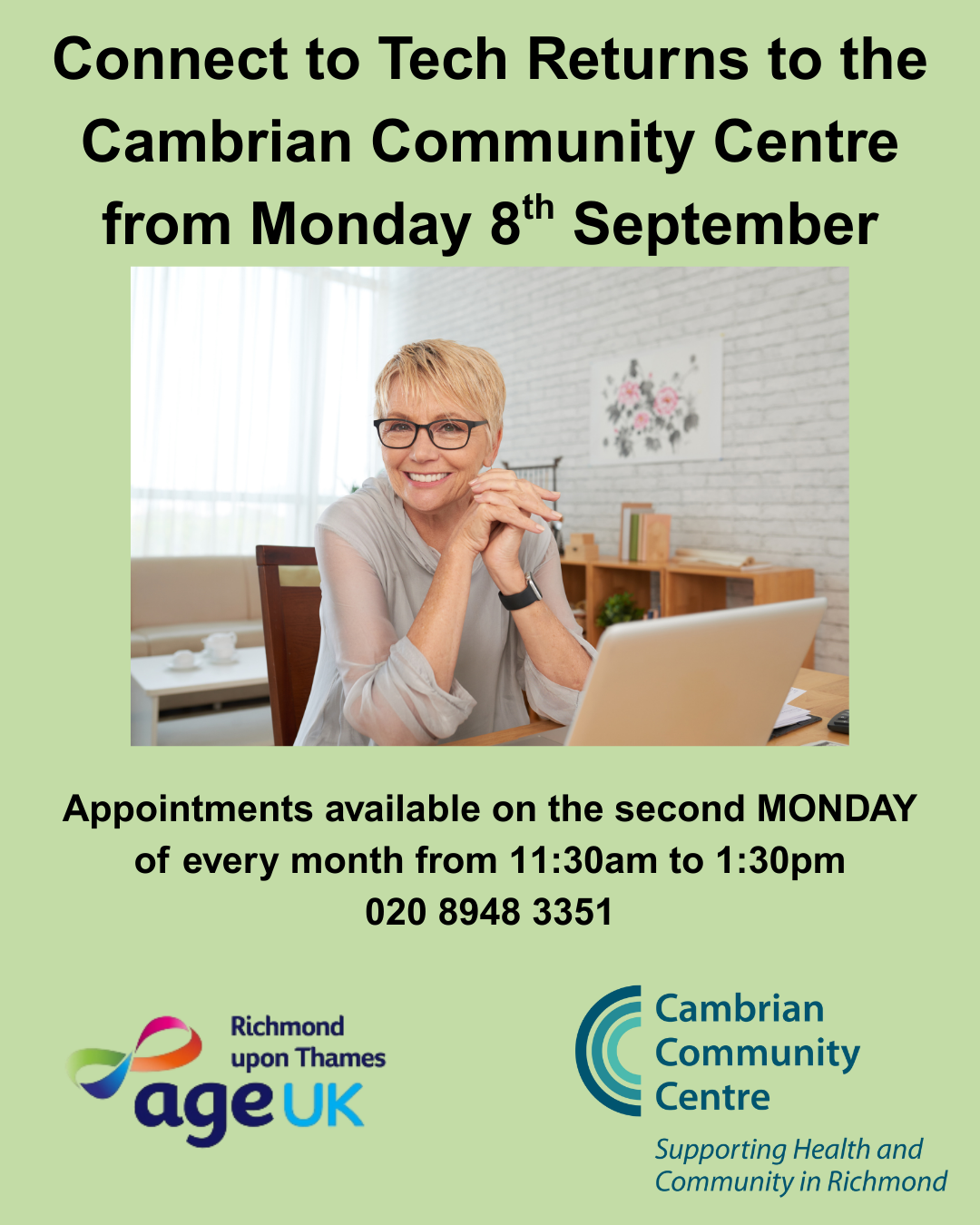 IT support returns to the Cambrian Community Centre